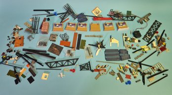 Mixed Lot Of Assorted Model Train Parts Pieces Figures Miniatures Scenery Collectibles Reseller Value Lot