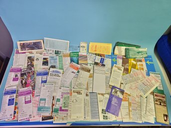Massive Lot Of Train Pamphlets Public Transic Memorabilia