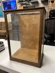 Antique Display Case Wood And Glass