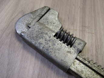 Vintage Adjustable Wrench Monkeywrench Plumber's Tool