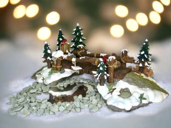 Dept. 56 ~ Dickens' Village Accessory ~ Mill Creek Wooden Bridge Retired Christmas Figurine