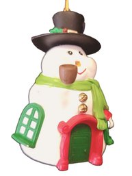 Frosty The Snowman House Igloo Penguin Ornament