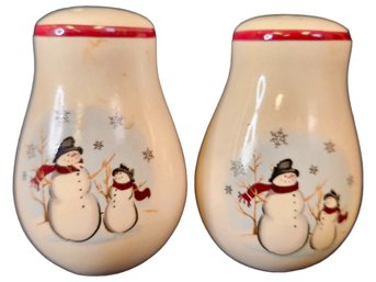 Snowman Salt And Pepper Shakers