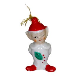 Vintage Porcelain Elf Figurine Bell Japan Commodore Yuletide Ornament