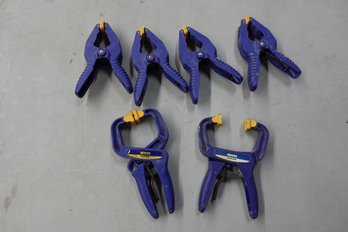 Woodworking Clamp Lot - Irwin Lot Of 6 Clamps