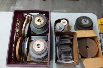 Big Lot Of Grinding Wheels And Grinder Accessories
