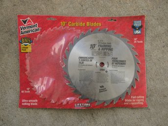 Vermont American 10'' Carbide Blades 10' FRAMING & RIPPING Blade