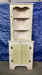 Corner Hutch Cabinet - Wooden