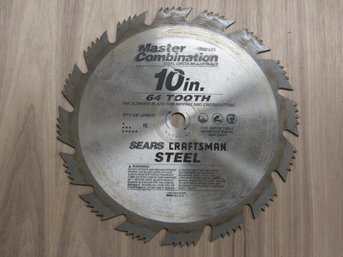 SEARS CRAFTSMAN STEEL 10 Inch 64 TOOTH