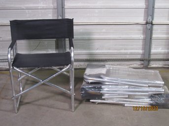 Lot Of Four Folding Director Chairs  NOS