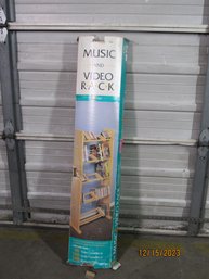 Vintage Music And Video Media Rack Shelf In Box