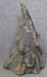 Sparkle Christmas Tree Ceramic And Gold Glitter 7'