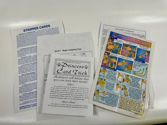 Vintage Magic Trick Instruction Pamphlet Collection