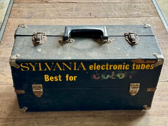 Vintage SYLVANIA Electronic Tech Toolbox Electrician Traveling Repair Man
