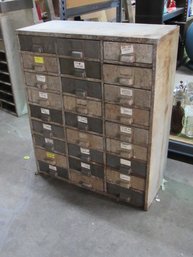 Metal Parts Bin Cabinet With Tons Of Drawers For Storage