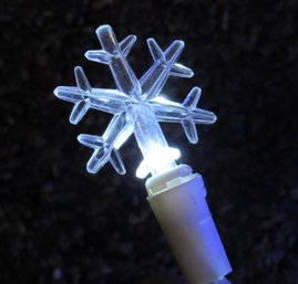 String Lights - LED Snowflake Lights Christmas Lights