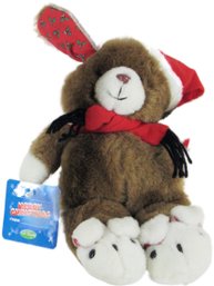 Christmas Bunny Plush Stuffed Animal Holiday Toy