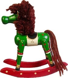 Green Antique Rocking Horse