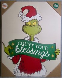 The Grinch Stole Christmas 'Count Your Blessings' 16' X 20' Framed Print