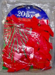 20 Bows - In Package (Uncounted) CHRISTMAS