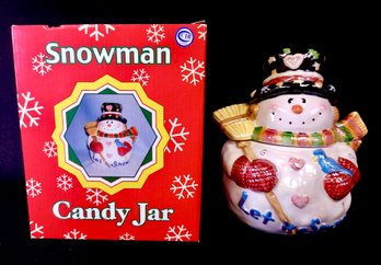In Box Snowman Candy Jar