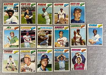 1977 Topps Baseball Cards - 16pcs MLB Trading Cards