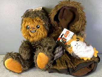 Star Wars Dog Toys And Dog Hoodie Small Wookie And Squeaker