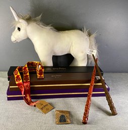 Harry Potter Wizarding World Collectibles - Wands Pins Plush Unicorn Lanyard