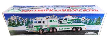 Vintage New In Box Hess 1995 Toy Truck And Helicopter