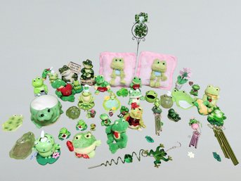 Over 40 Piece Lot Of Frog Decor! Make Sure To Catch This Before You Croak!