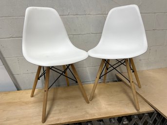 Pair Of MCM Eames Style Chairs