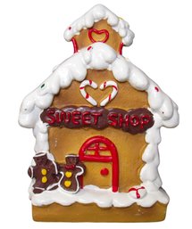 Gingerbread House Cookie Jar With Gingerbread Men And Icing Windows