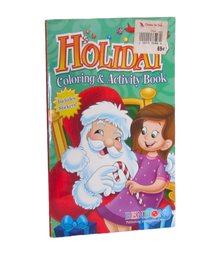 Holiday Coloring Book Santa Christmas Includes Stickers! #2