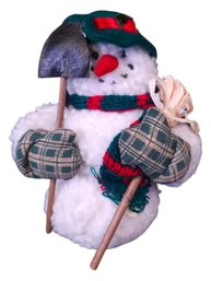 Stuffed Snowman With Shovel