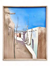 Original Gregory C. Framed Painting On Canvas 'Southwest New Mexico' 31'37'
