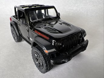 Kinsmart 2018 Jeep Wrangler Rubicon Convertible Black Diecast Model Toy Car 1:34 Scale 5'
