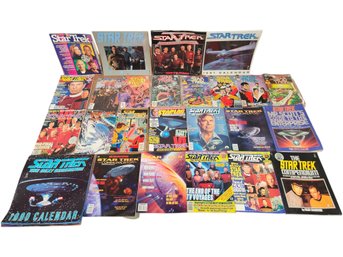 25 Piece Lot Of Vintage Star Trek Comics And Memorabilia