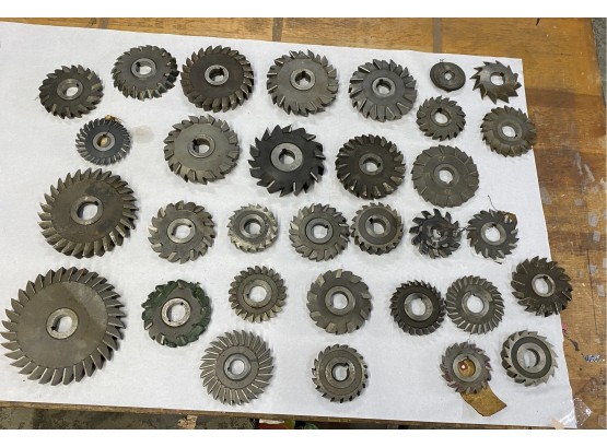 Huge Lot Of 42 Milling Cutters Assorted Sizes
