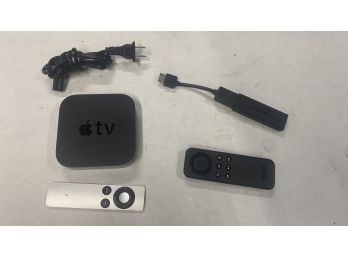Apple TV And Amazon Fire Stick Streaming Devices