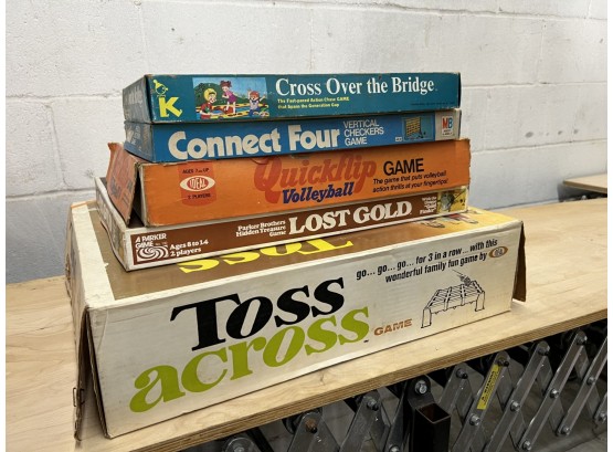 Vintage Board Game & Toy Lot Of 5