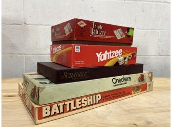 Vintage Board Game Lot Of 5