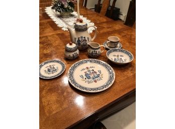 Heart & Flowers Pattern China  - Service For 15
