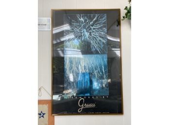 Framed Grucci Fireworks Poster