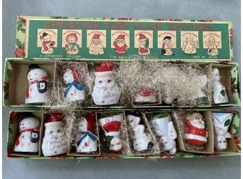 Vintage Xmas Place Card Holders