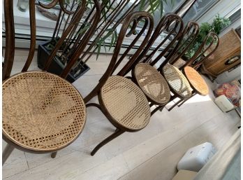 Lot Of 5 Cane Chairs