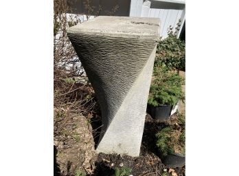 Cement Garden Pedestal.   HEAVY