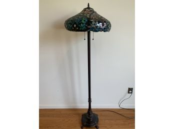 Stained Glass Tiffany-style Floor Lamp