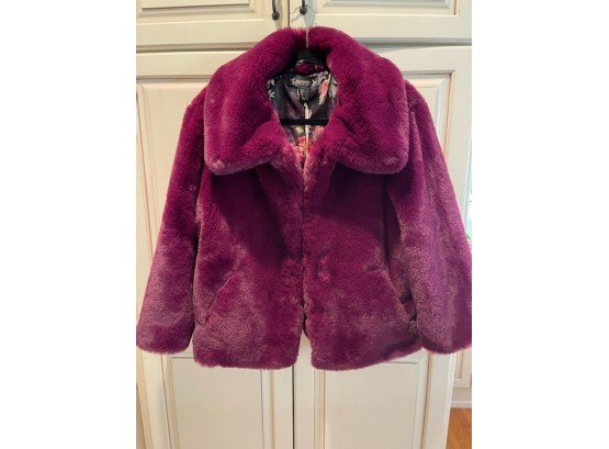 NWT Nanette Lenore Faux Fur Jacket. Size L