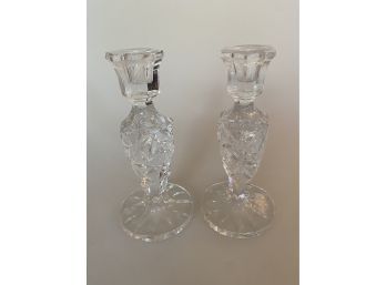 Crystal Candlestick Holders
