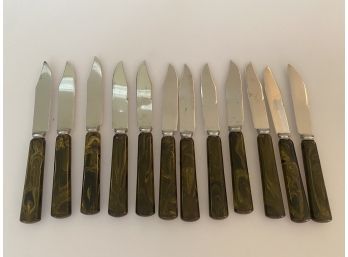 Vintage Enamel Knife Set